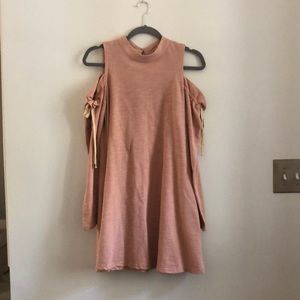 long sleeve pink dress! size small with tags